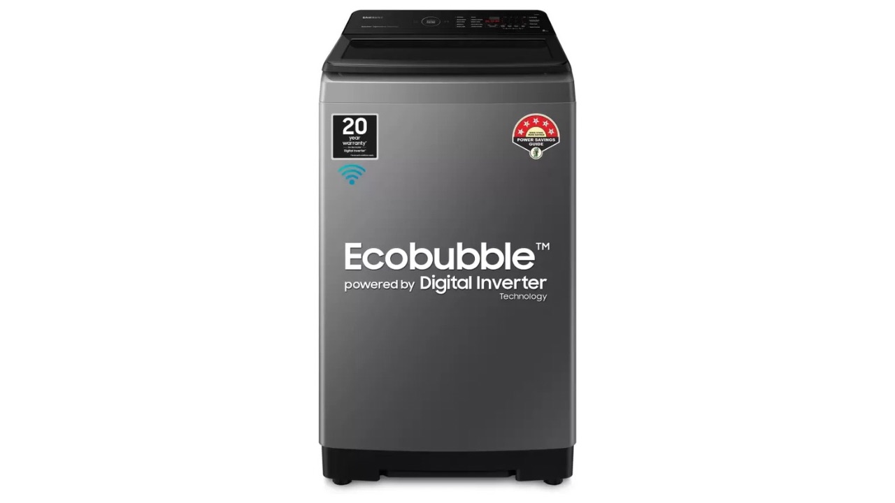 SAMSUNG 8 kg with Wi-Fi Enabled Fully Automatic Top Load Washing Machine Grey (WA80BG4542BDTL)