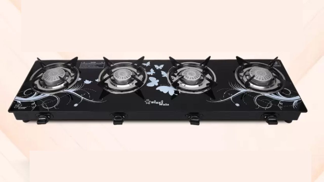 Sigri-wala Surya Primecook Automatic Design STL Toughened Glass Automatic Gas Stove