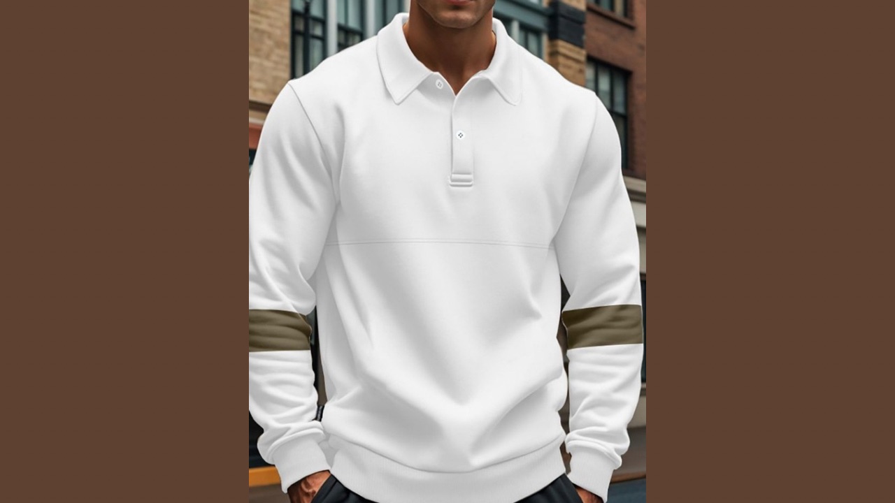 StyleCast x Revolte Men Solid Polo Collar T-shirt