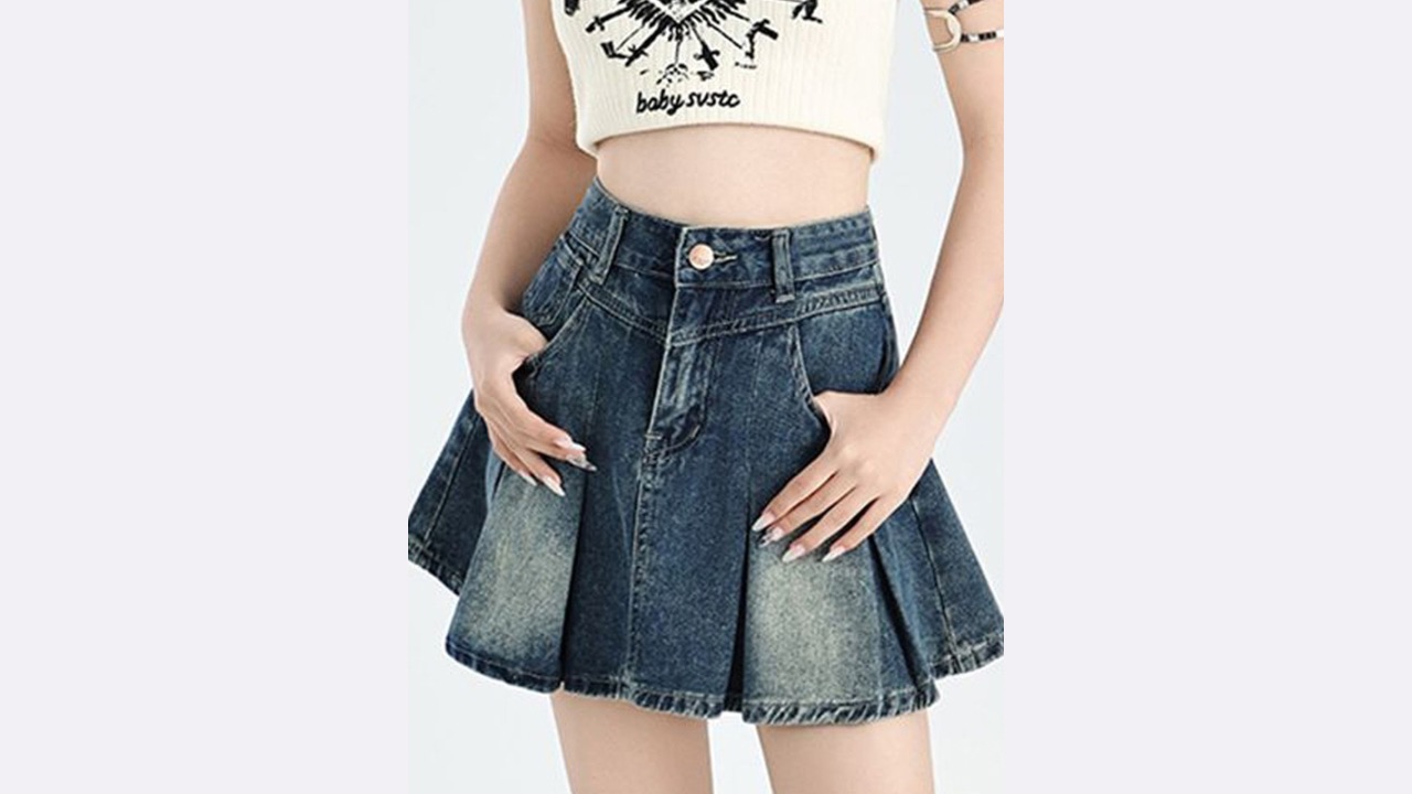 StyleCast x Revolte Pure Cotton Flared Mini Skirts