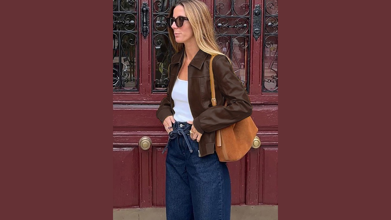 StyleCast x Revolte Women Spread Collar Solid Casual Leather Insulator Jacket