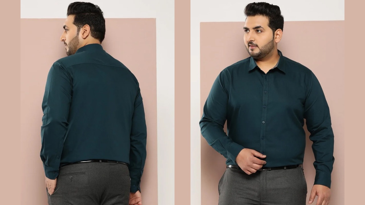 Sztori Men Plus Size Smart Pure Cotton Formal Shirt