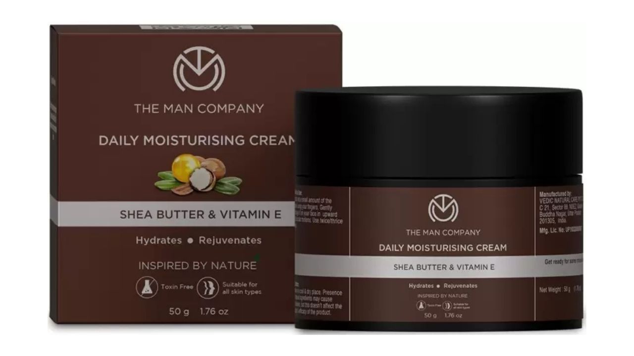 THE MAN COMPANY Daily Moisturising cream, Shea Butter & Vitamin E