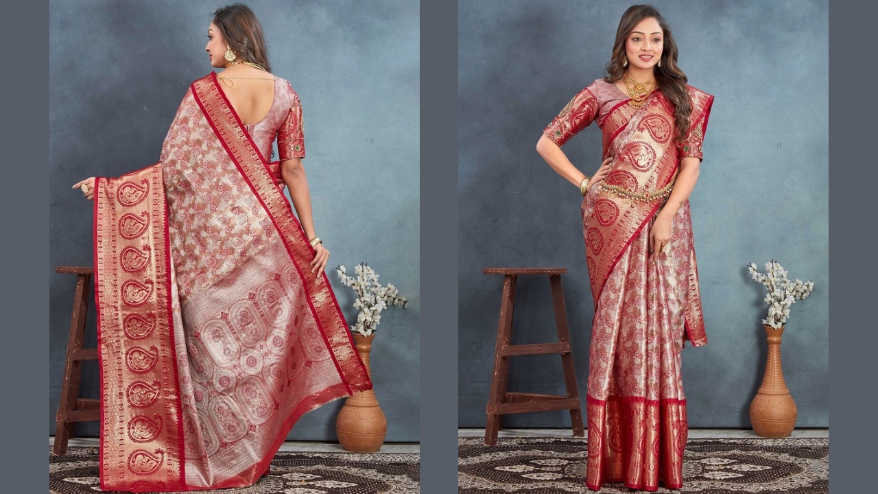 Tankori Woven Design Zari Art Silk Kanjeevaram Saree