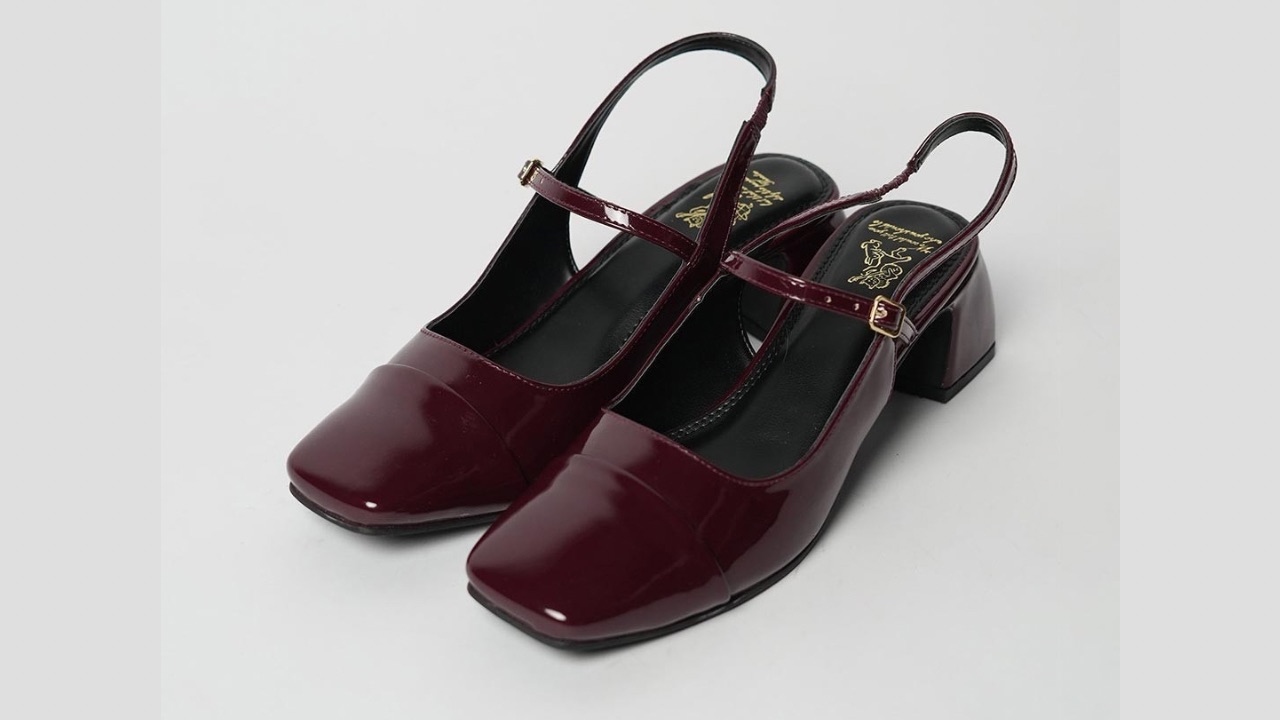 Theater Square Toe Block Heel Mules