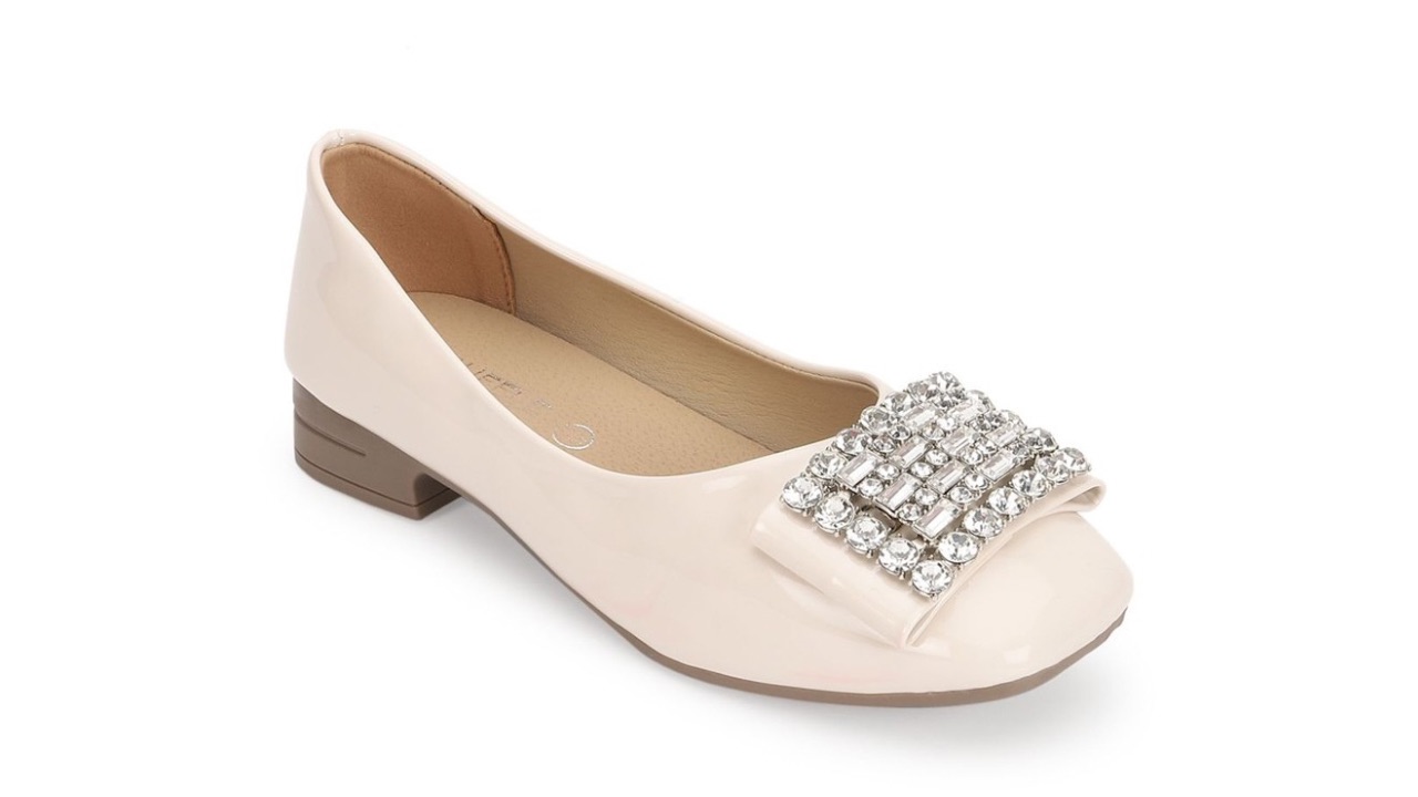Truffle Collection Women Embellished Ballerinas with Bows Flats