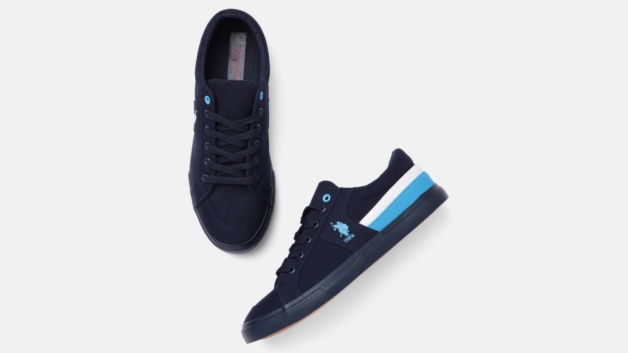 U.S. Polo Assn. Men Blue Solid CLARKIN 2.0 Sneakers