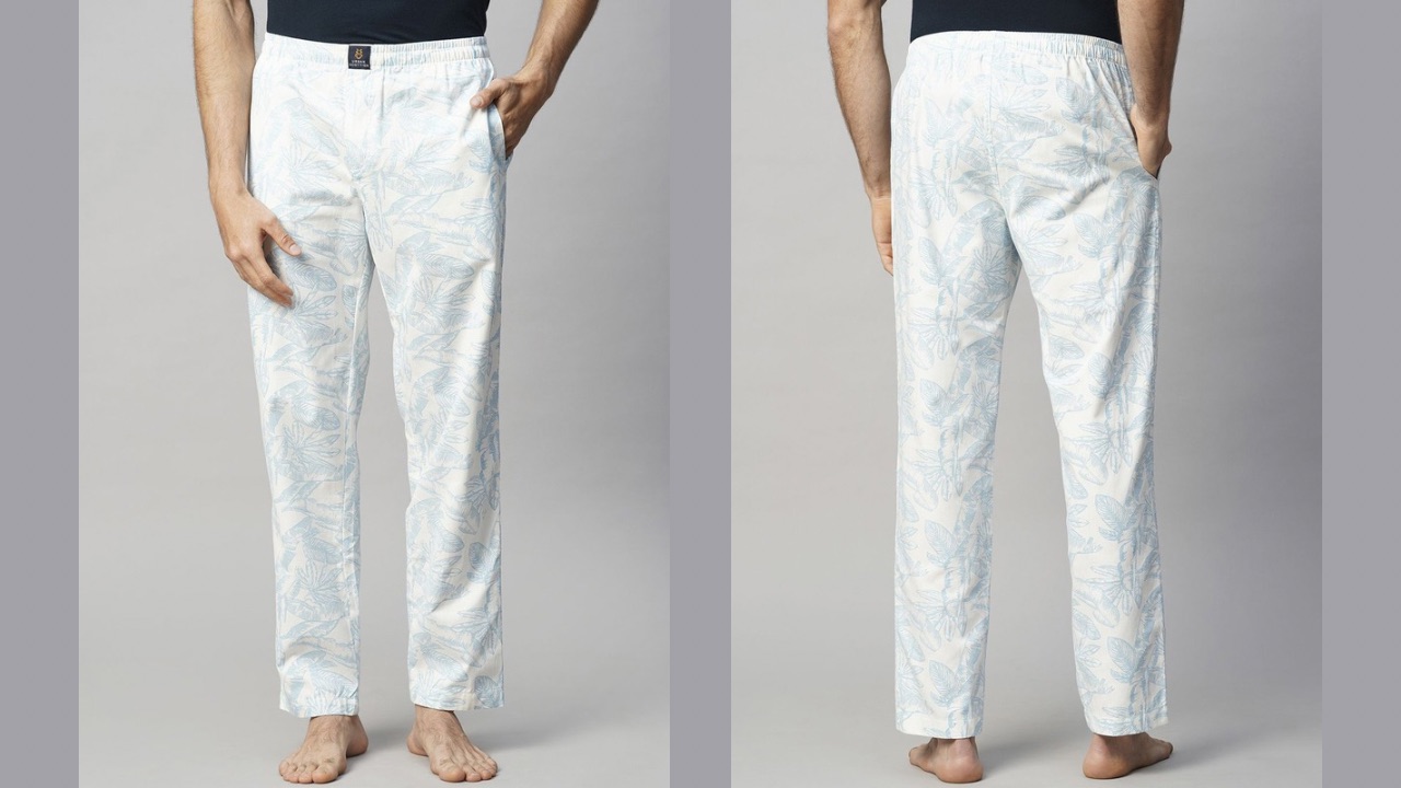 URBAN SCOTTISH Men Printed Pure Cotton Lounge Pants