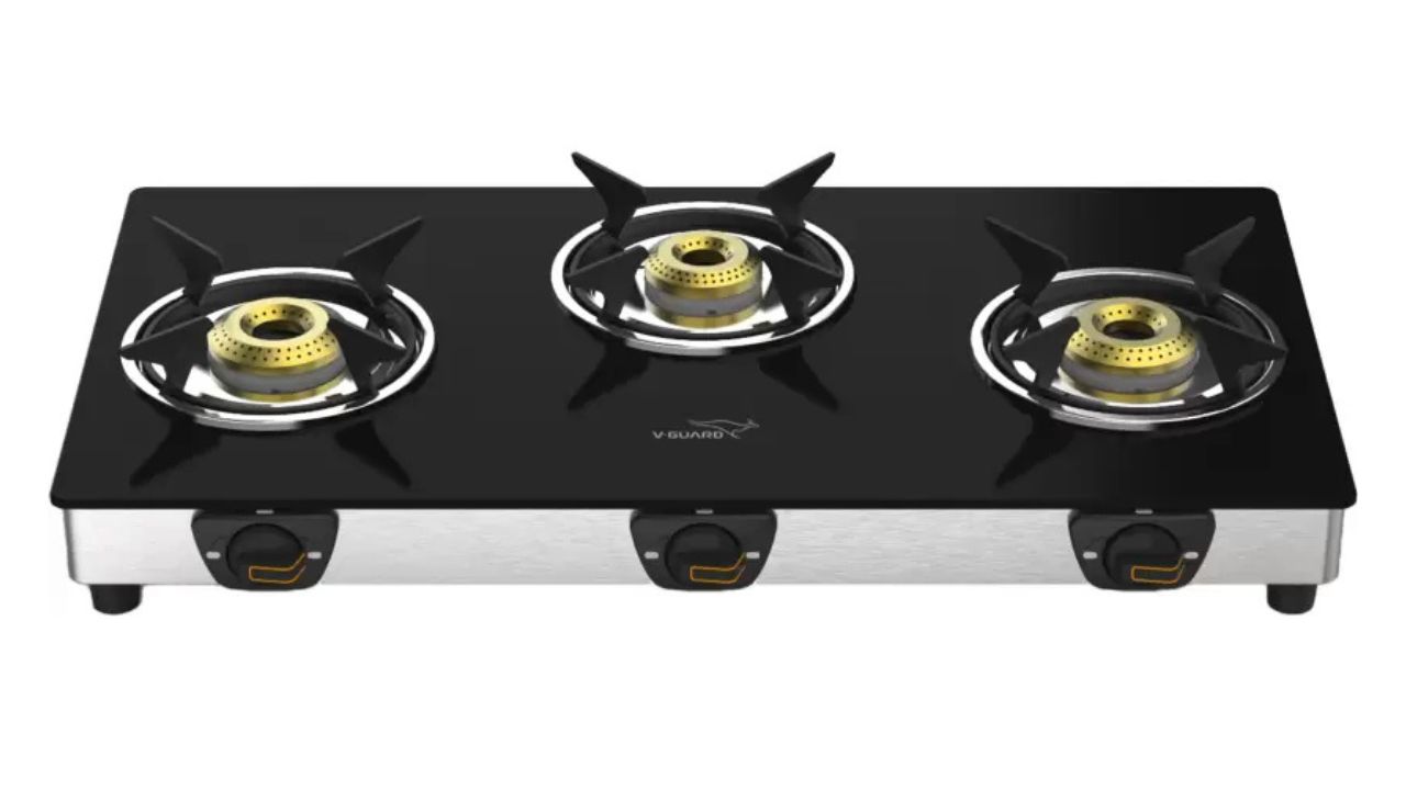 V-Guard VGD 369 SX Glass Manual Gas Stove
