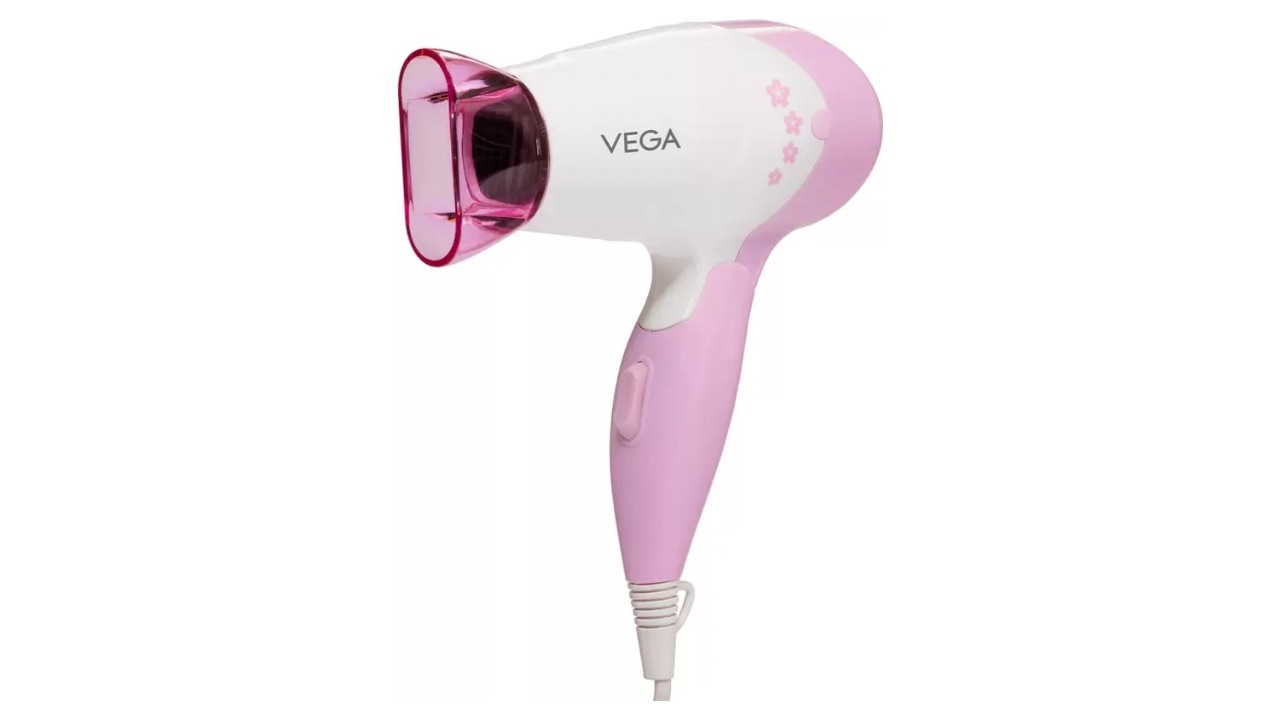 VEGA INSTA GLAM Hair Dryer (1000 W, Pink, White)