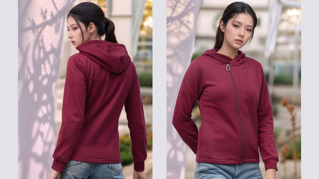 ZYNG Women Hooded Front-Open Sweatshirt