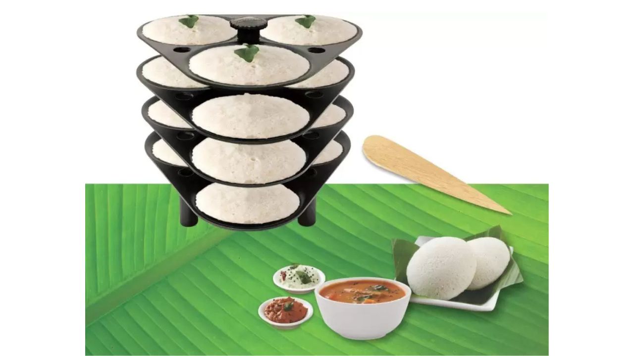 uCook Non-Stick Aluminium 4 Plates Idli Maker