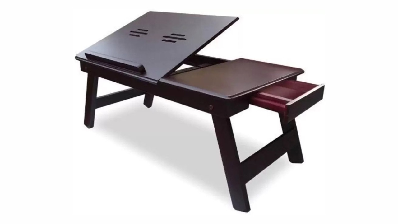 Aarf WLT-4 Wood Portable Laptop Table