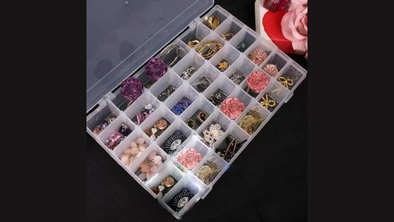 Adhunyk Multipurpose Plastic Jewelry Organizer