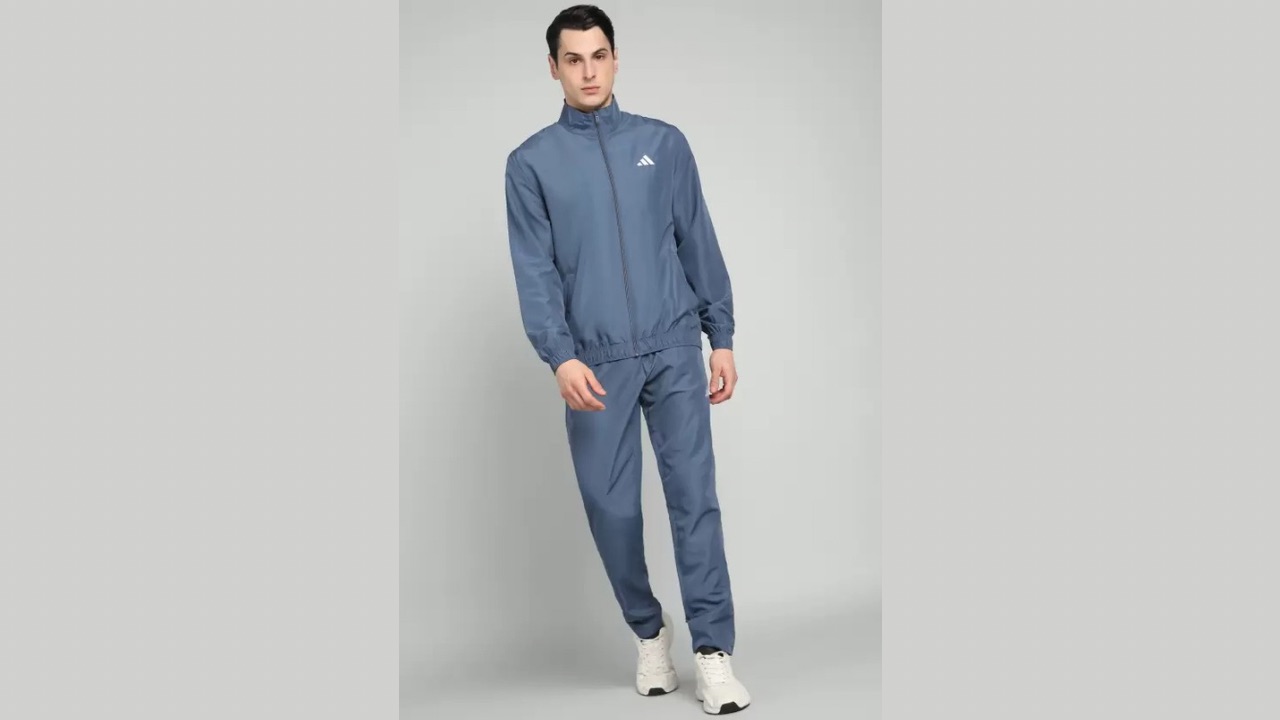 Adidas Solid Men's Track Suit