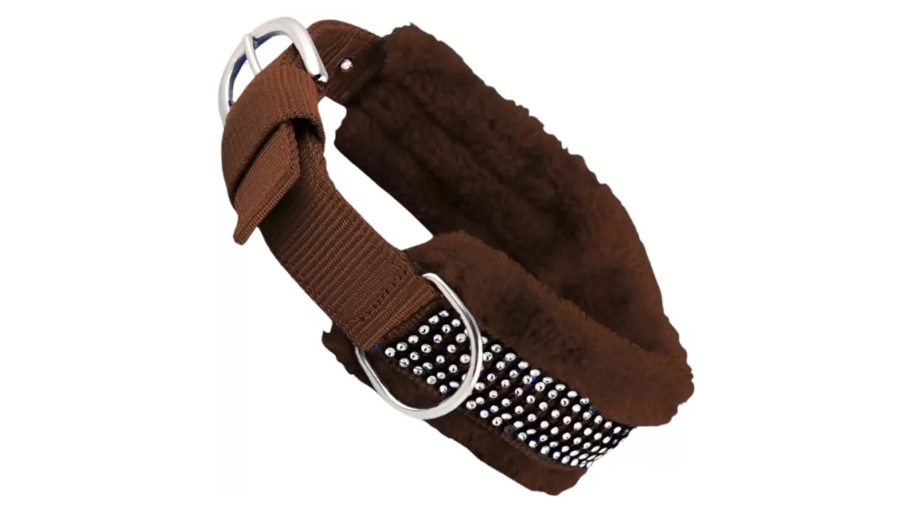 Alcazar Dog Neck Belt Soft Fur Padded Collar