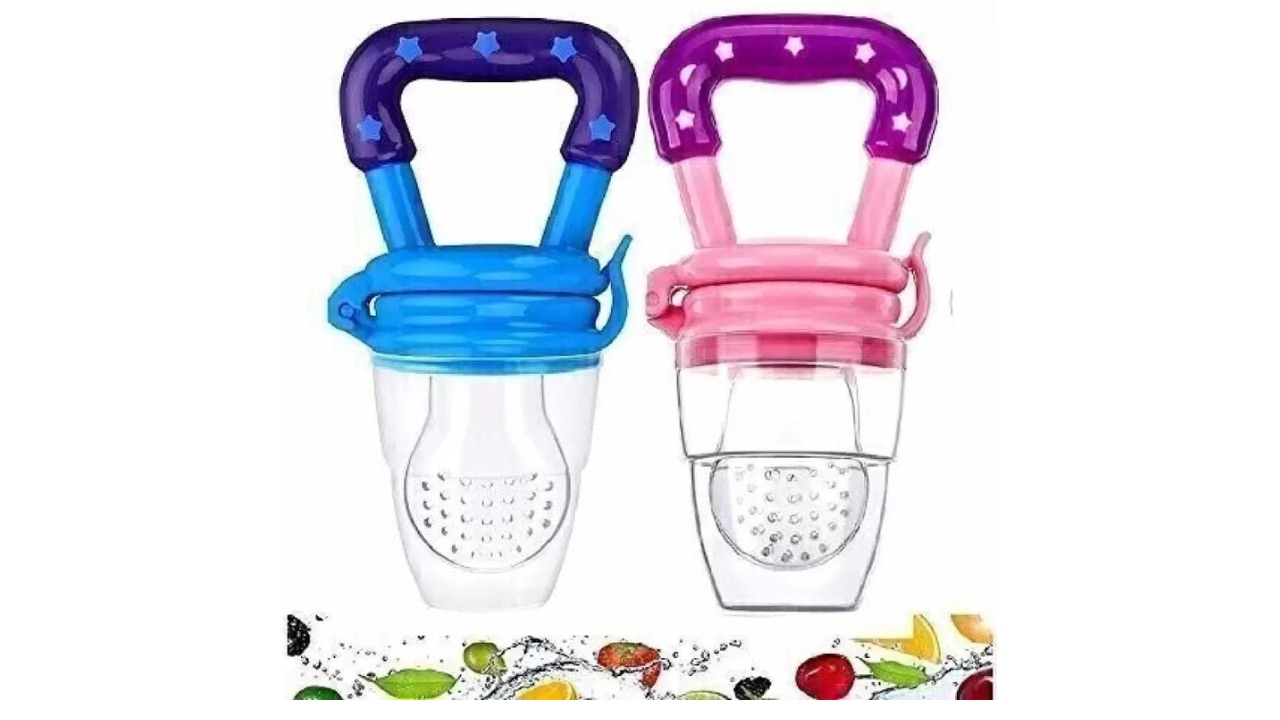 Aradent Silicone Baby Fruit Feeder and Teether (Pack of 2)