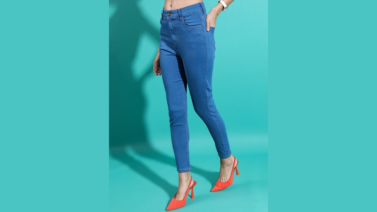 Basics By Tokyo Talkies Women Skinny Fit Low Distress Stretchable Jeans