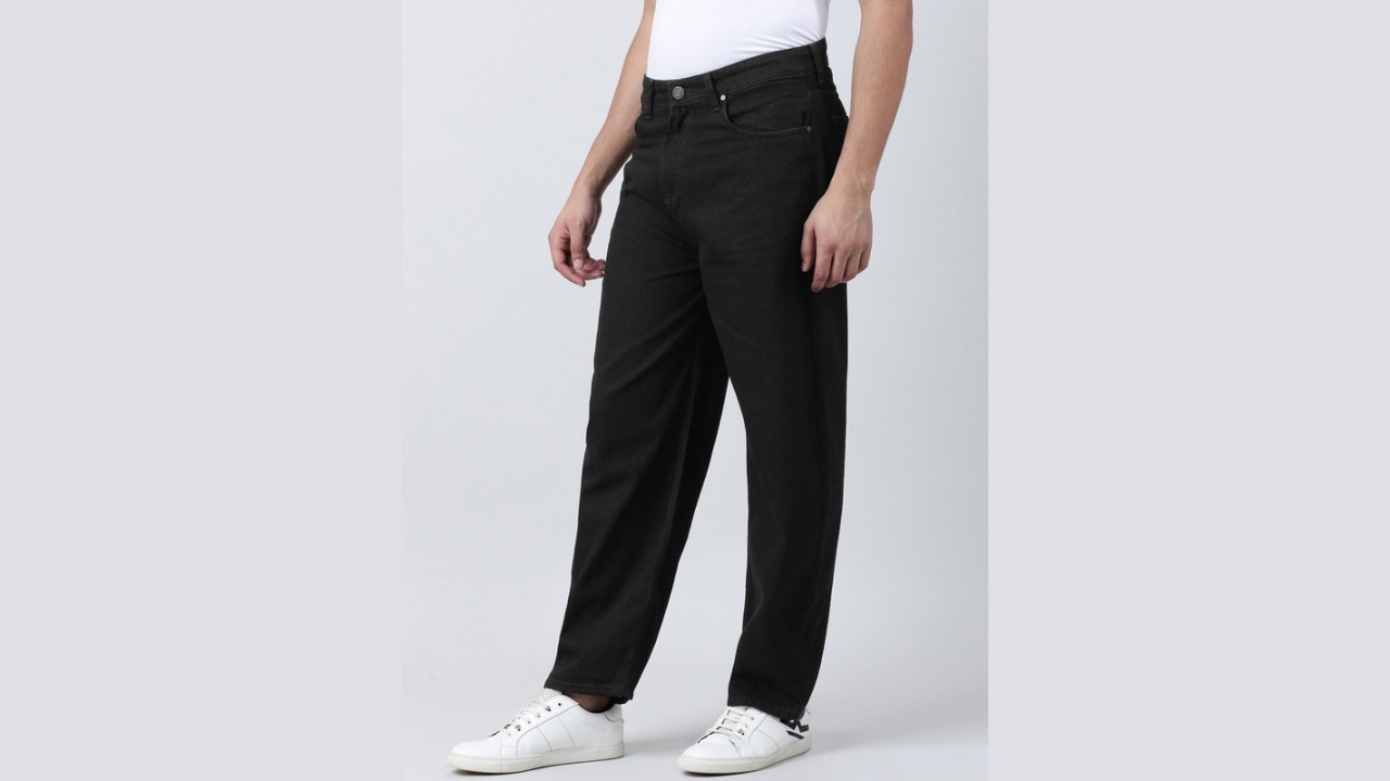 Bene Kleed Men Mid-Rise Baggy Fit Cotton Jeans