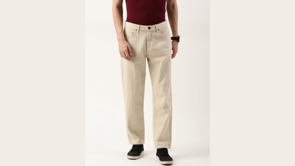 Bene Kleed Pure Cotton Mid-Rise Relaxed Fit Denim Jeans