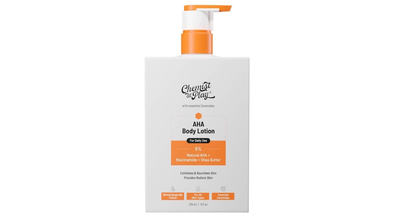 Chemist at Play Niacinamide & Shea Butter AHA Body Lotion For Exfoliate Dead Skin - 236 ml