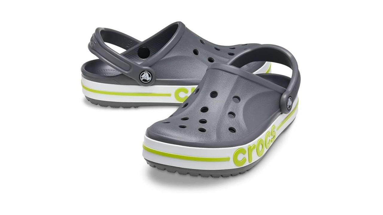 Crocs Bayaband Unisex Adult Sandals (Slate Grey : Lime Punch)