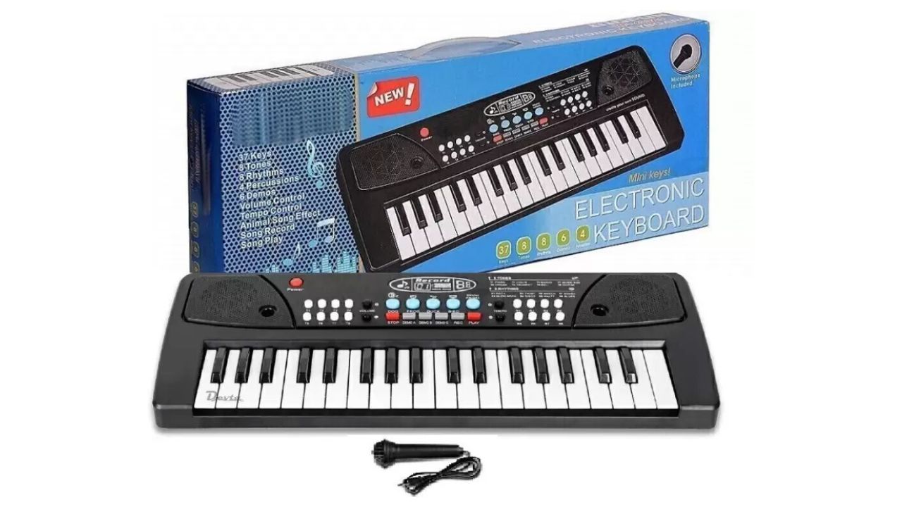 Devta Kids Piano Keyboard with Microphone
