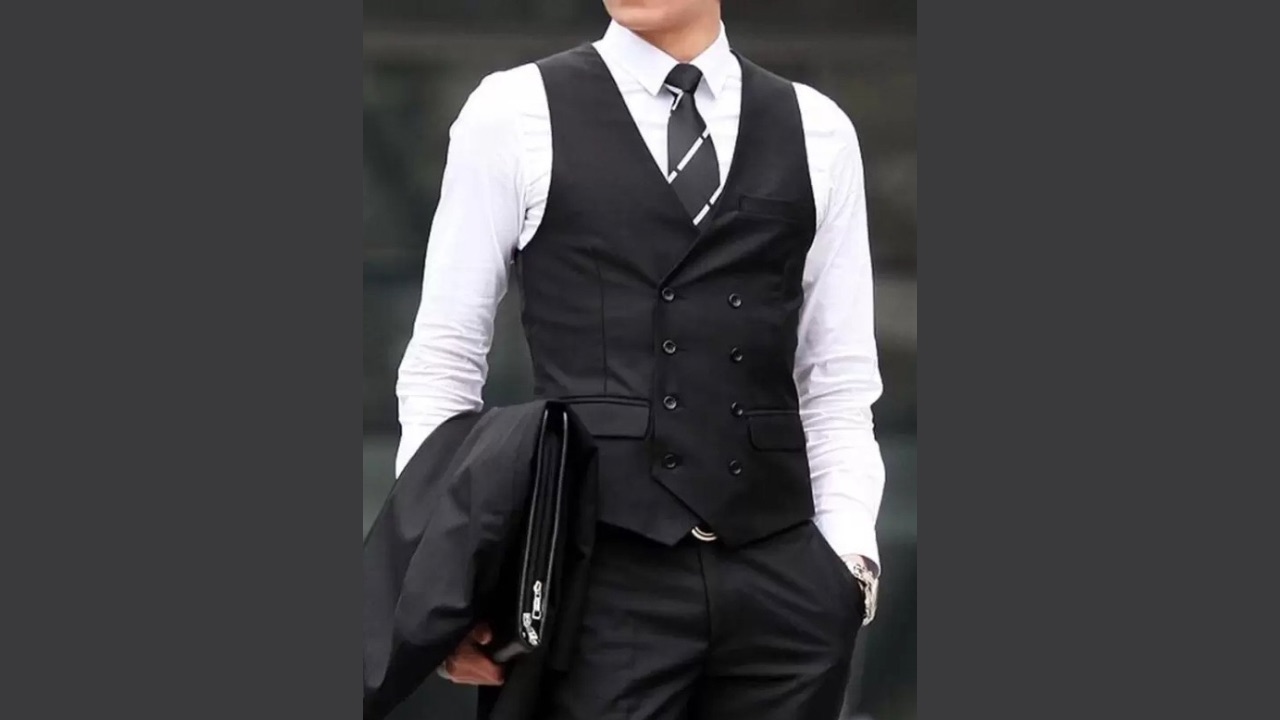 Dhyey Self Design Men Waistcoat