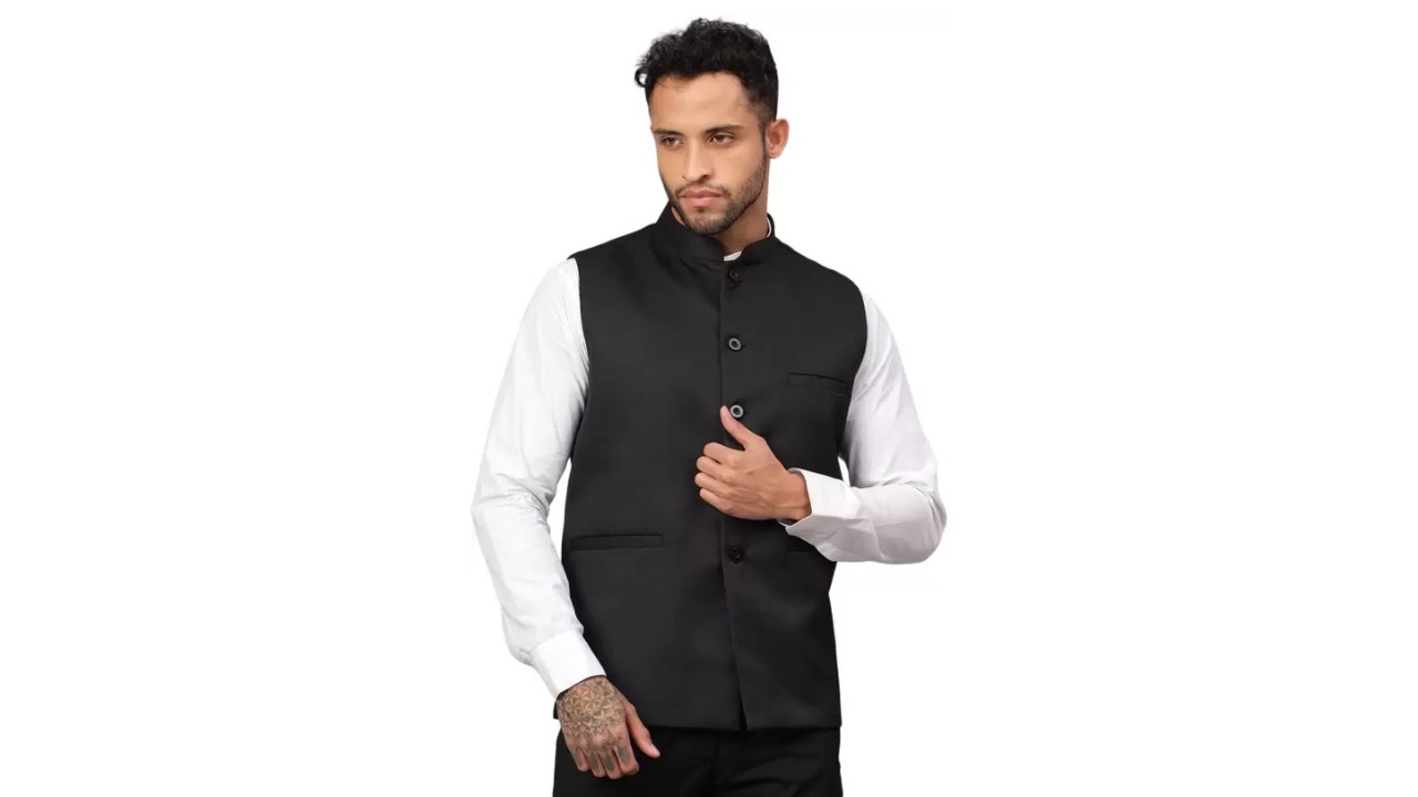 Dia A Dia Solid Men Waistcoat