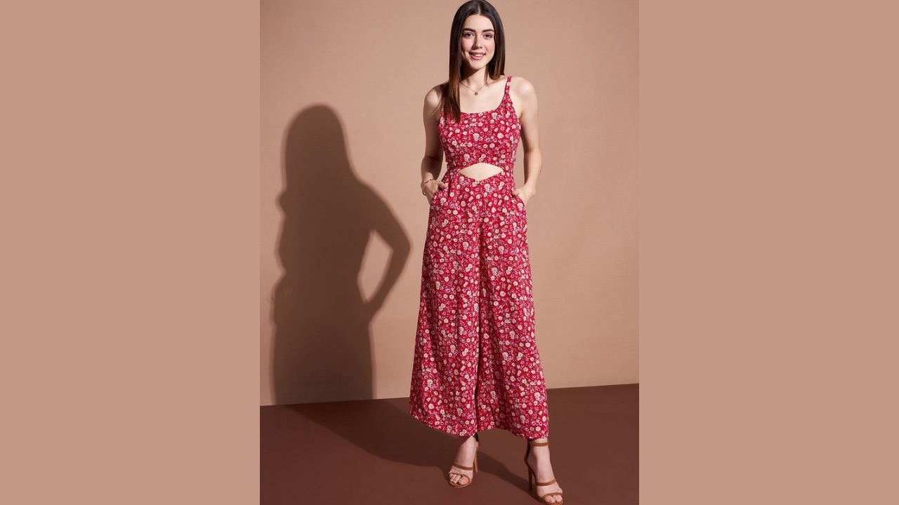DressBerry Women Printed Sleeveless Jumpsuit
