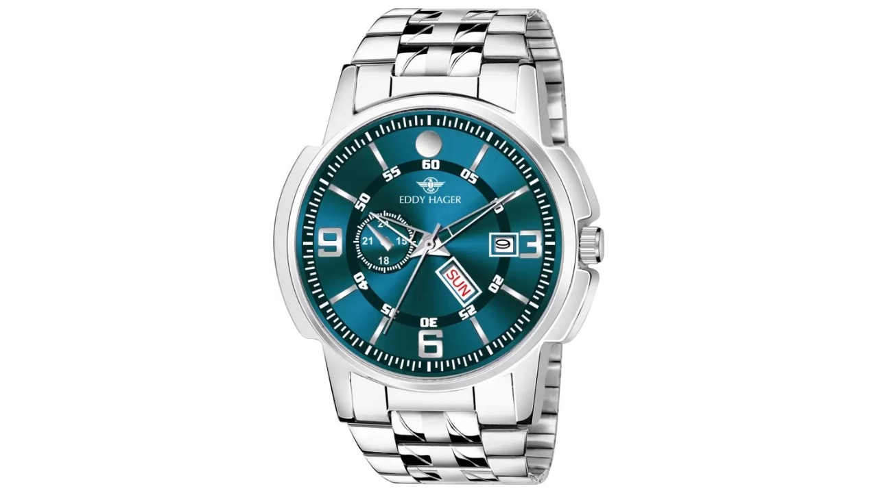 EDDY HAGER Olive Day and Date Analog Watch - For Men EH-226-OLIVE