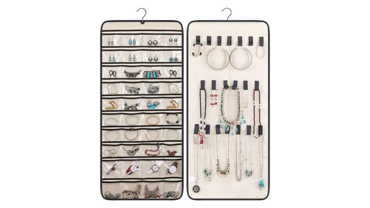 Fab Elite Earring Necklace Chain Hanging Jewelry Organizer