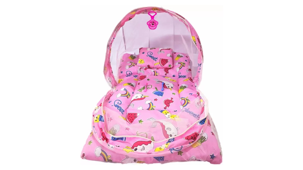 First Vision Baby Mosquito Net with Soft Pillow