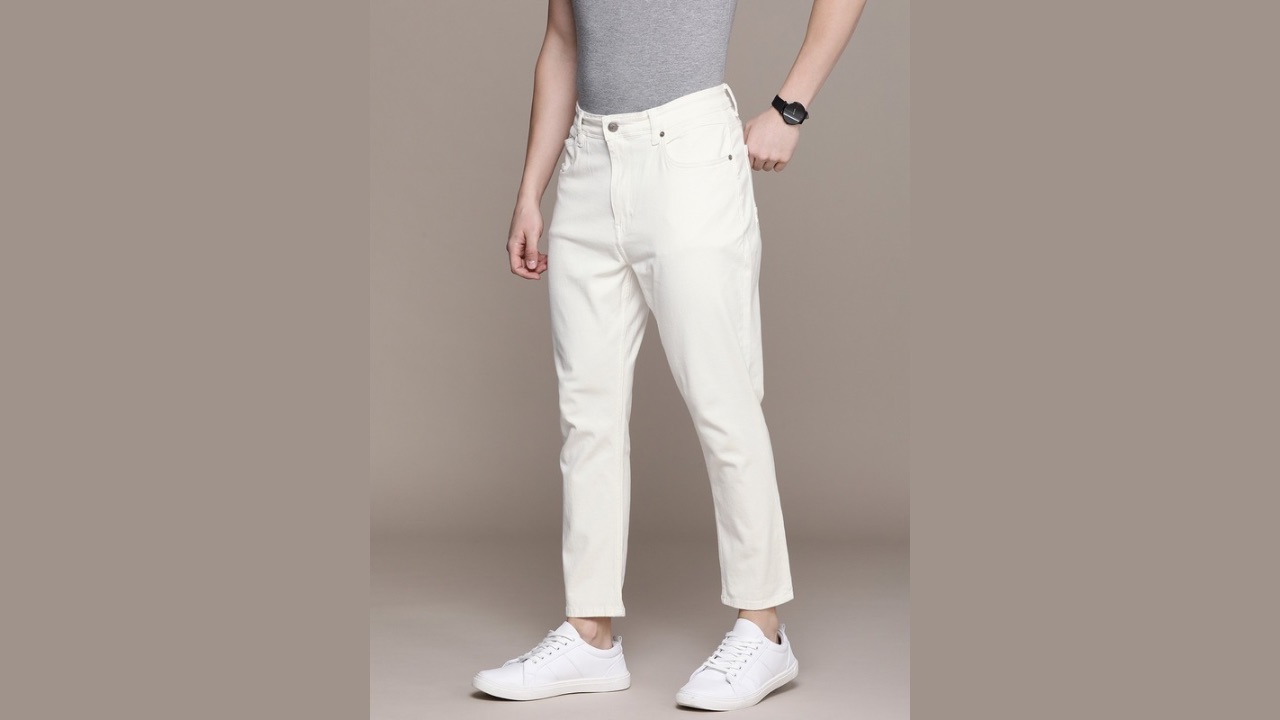 French Connection Men Comfy Tapered Fit Mid-Rise Stretchable Jeans
