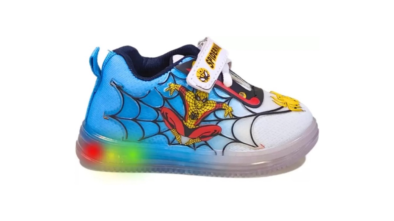 Gigahertz Spiderman Boys Velcro Running Shoes