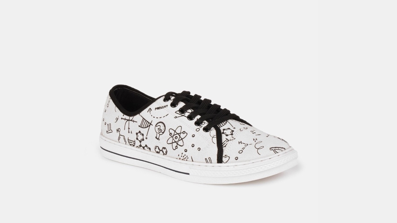 HIGHLANDER Men Printed Fly-Knit Lace-Up Sneakers