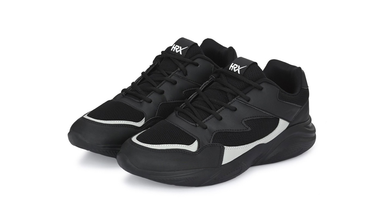HRX by Hrithik Roshan Men Black And Grey Non-Marking Running Sports Shoes
