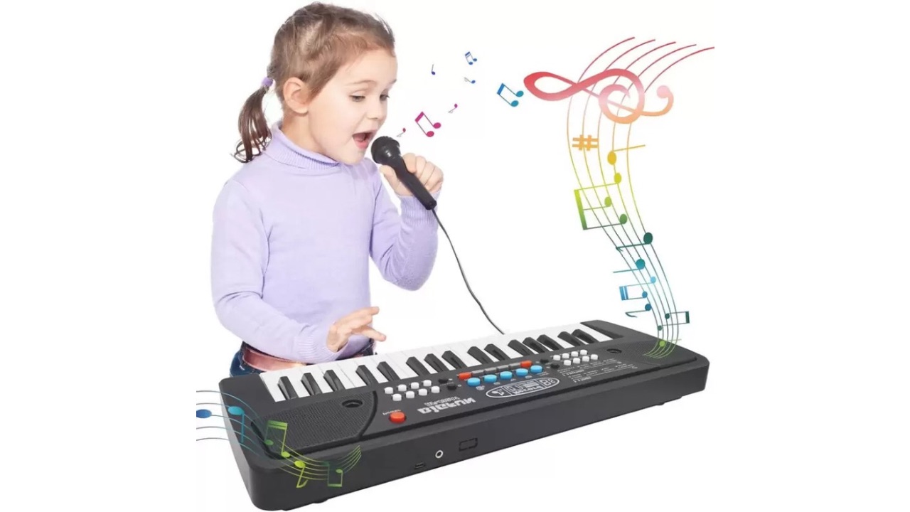 Haulsale 37-Key Piano Keyboard Toy with Recording and USB Power
