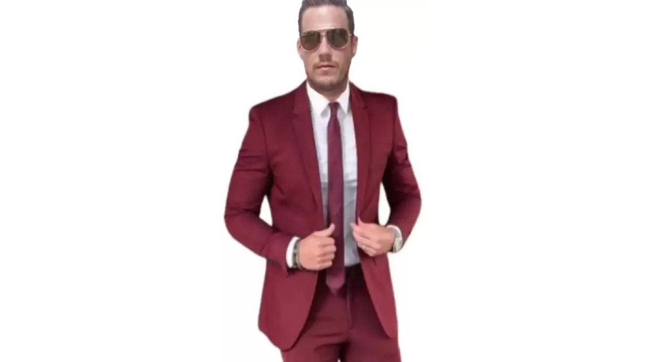 Humjoli Men's Wear Solid Single-Breasted Formal Men Blazer