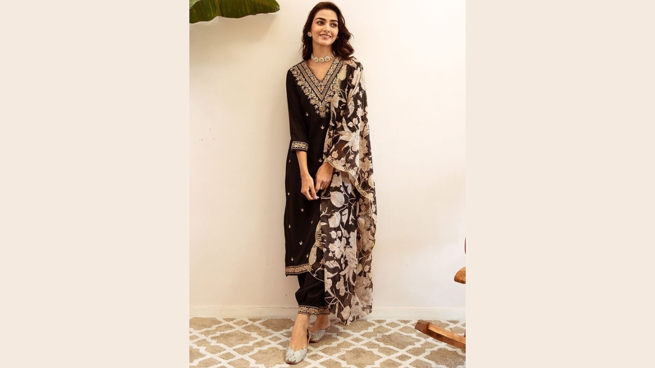 Indo Era Ethnic Motifs Embroidered Regular Thread Work Kurta with Salwar & Dupatta