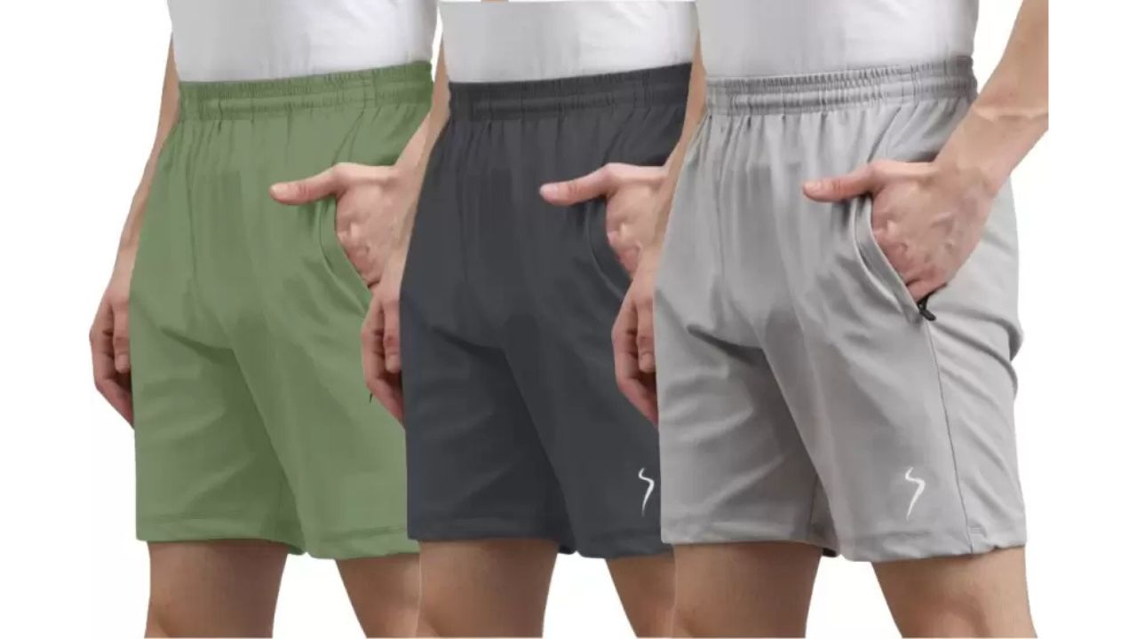 Karwa Solid Men Multicolor Sports Shorts