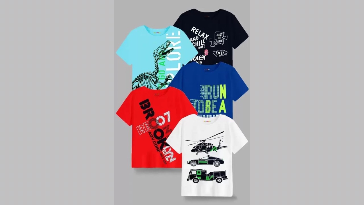 Kuchipoo Boys Printed Cotton Blend Regular T-Shirt