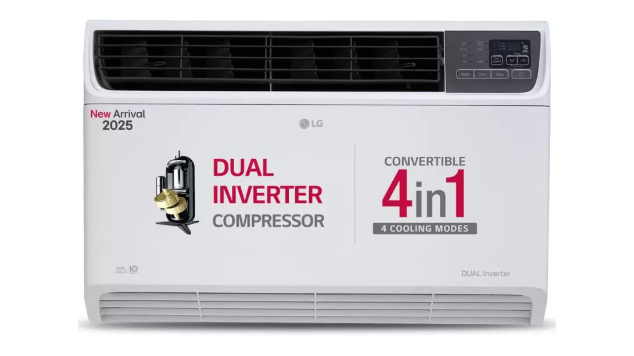 LG 2025 Model Convertible 4-in-1 Cooling 1.5 Ton 3 Star Window Dual Inverter AC