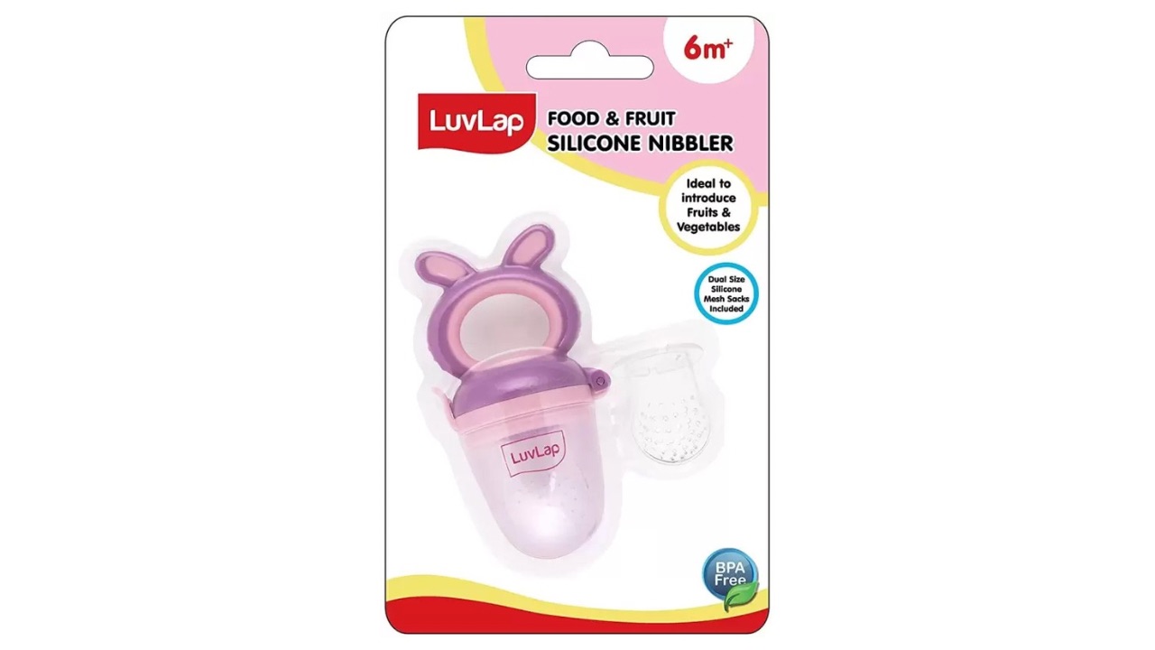 LuvLap Bunny Silicone Food and Fruit Nibbler