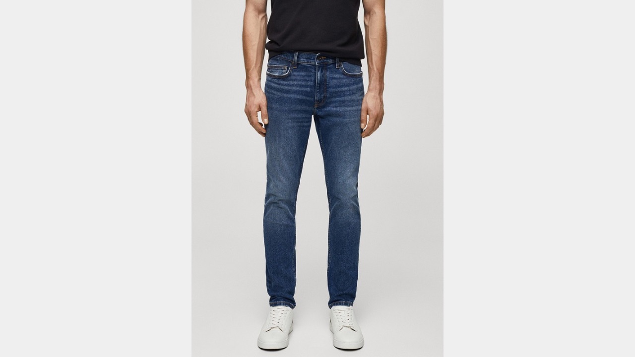 MANGO MAN Skinny Fit Light Fade Stretchable Jeans