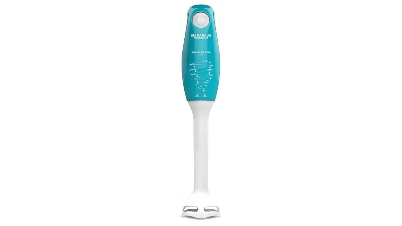 Maharaja Whiteline 175 W Turquoise Blue & White Hand Blender