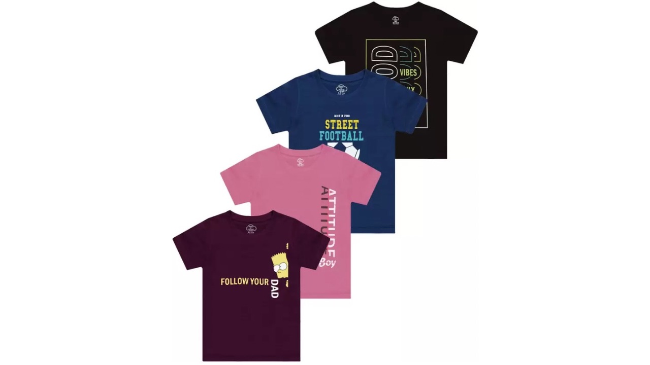 Mist n Fogg Boys Printed Cotton Blend Regular T-Shirt