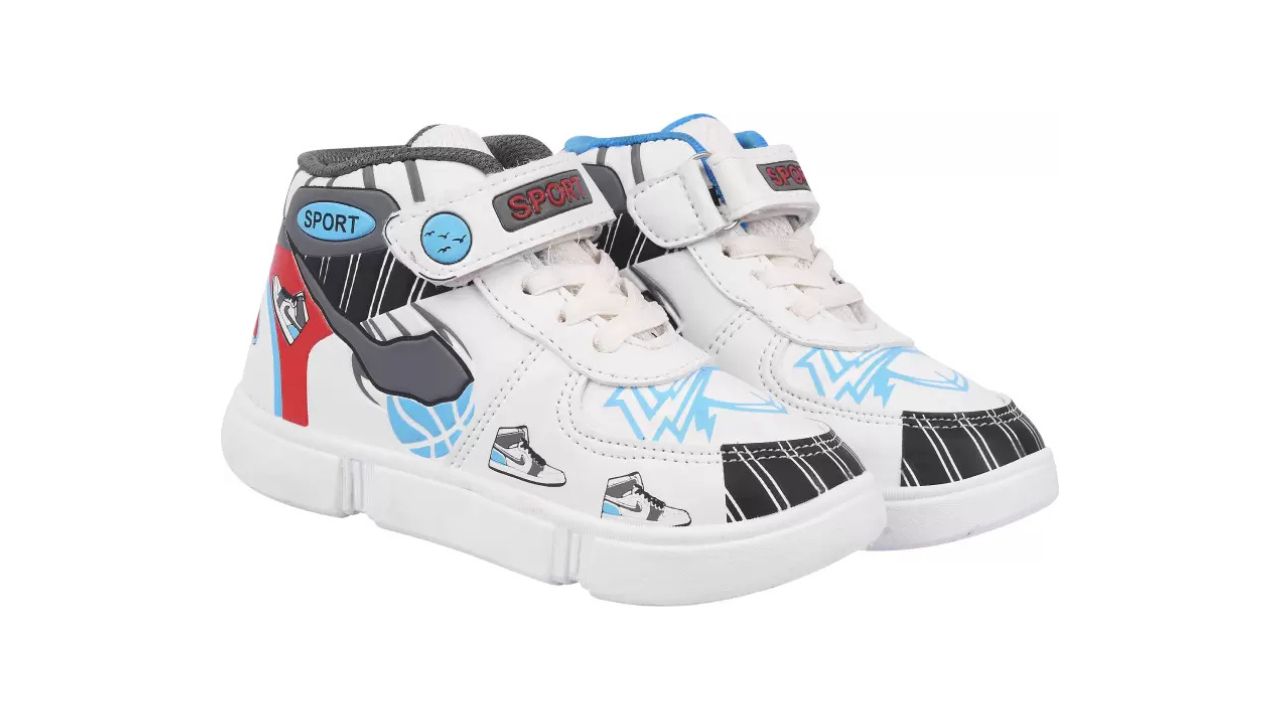 PU Pine Boys Velcro Walking Shoes