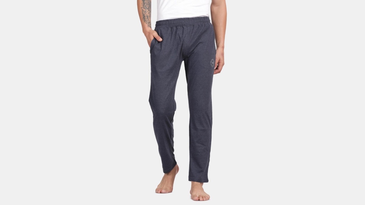 Pepe Jeans Men Blue Solid Cotton Lounge Pants