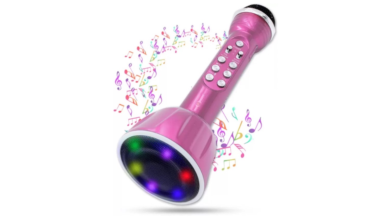 Pick Ur Needs LED Wireless Bluetooth Karaoke Microphone